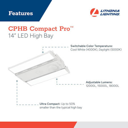 A large image of the Lithonia Lighting CPHB ALO13 MVOLT SWW9 80CRI Alternate Image