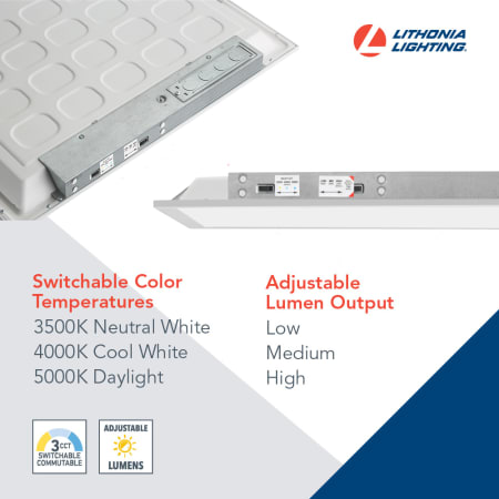 A large image of the Lithonia Lighting CPX 2X2 ALO7 SWW7 CP4 Alternate Image