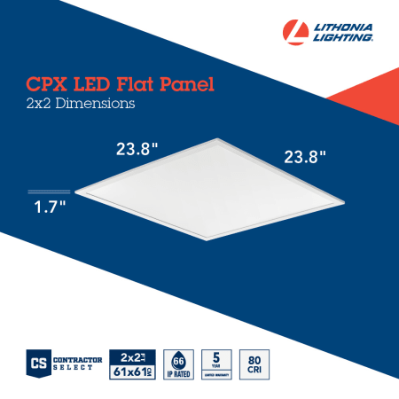 A large image of the Lithonia Lighting CPX 2X2 ALO7 SWW7 CP4 Alternate Image