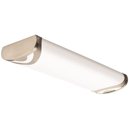 A large image of the Lithonia Lighting FMLBML 24IN 40K 80CRI Brushed Nickel