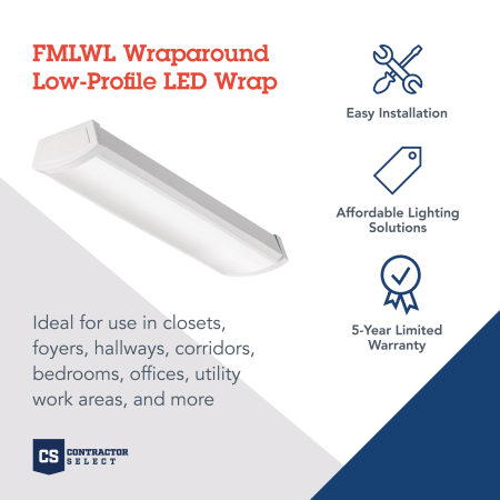 A large image of the Lithonia Lighting FMLWL 24 840 Infographic