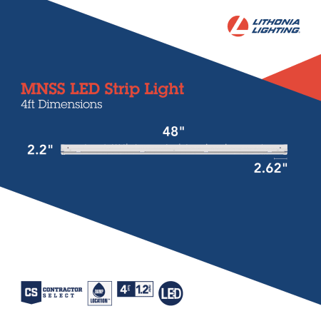 A large image of the Lithonia Lighting MNSS L48 5500LM MVOLT GZ10 40K Alternate Image