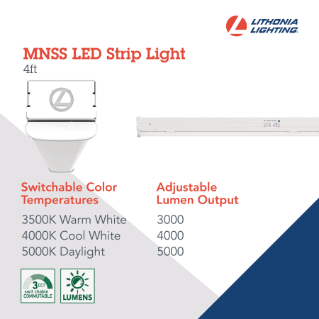 A large image of the Lithonia Lighting MNSS L48 ALO3 MVOLT SWW3 Alternate Image