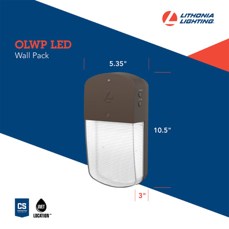 A large image of the Lithonia Lighting OLWP LED SWW2 120 PE M4 Alternate Image