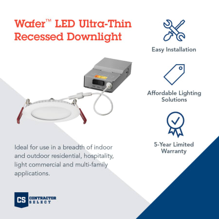 A large image of the Lithonia Lighting WF6 LED 27K30K35K 90CRI M6 Infographic