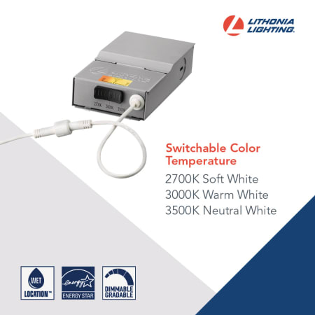 A large image of the Lithonia Lighting WF6 LED 27K30K35K 90CRI M6 Infographic