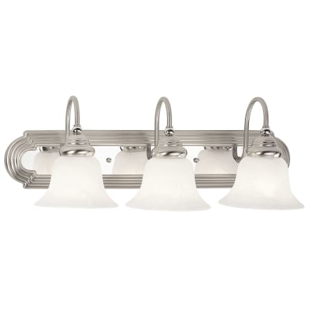A large image of the Livex Lighting 1003 Brushed Nickel/Chrome