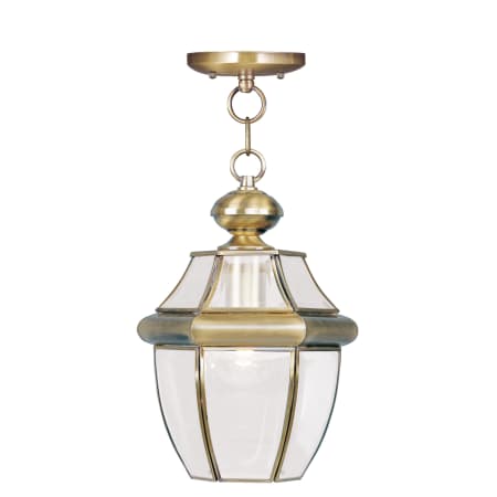 A large image of the Livex Lighting 2152 Antique Brass