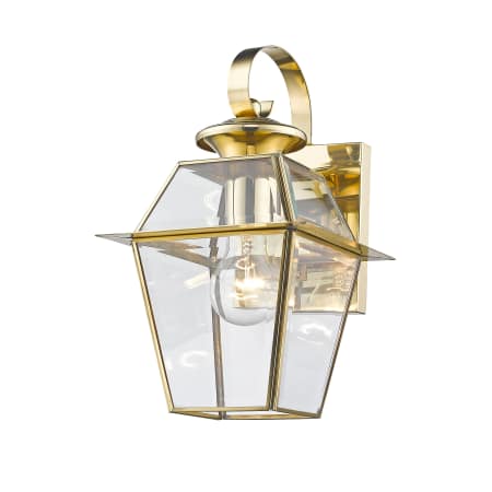 A large image of the Livex Lighting 2181 Polished Brass Gallery Image 4