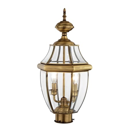 A large image of the Livex Lighting 2254 Antique Brass
