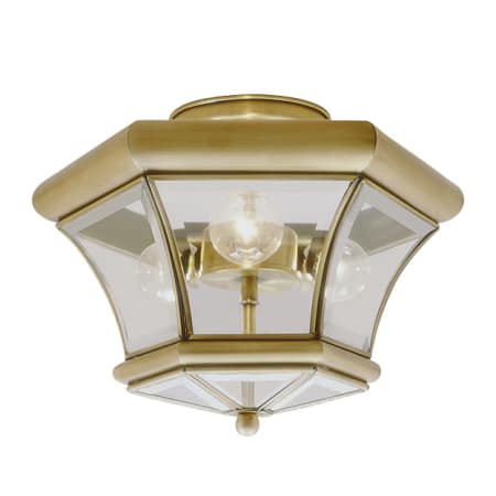 A large image of the Livex Lighting 4083 Antique Brass
