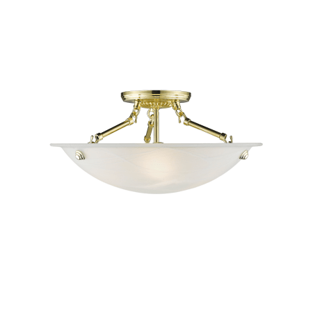 A large image of the Livex Lighting 4273 Polished Brass