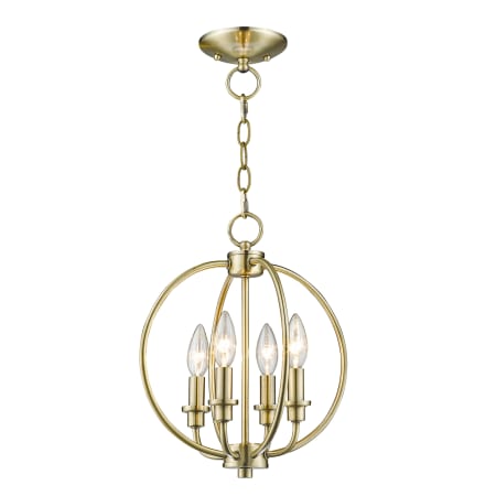 A large image of the Livex Lighting 4664 Antique Brass