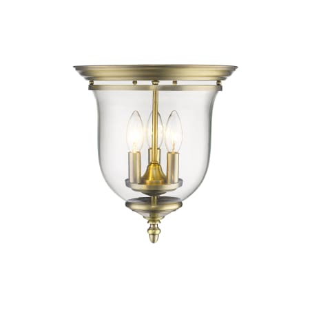 A large image of the Livex Lighting 5021 Antique Brass