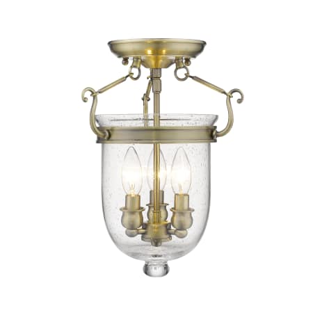 A large image of the Livex Lighting 5081 Antique Brass