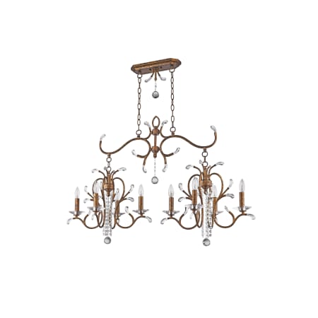 A large image of the Livex Lighting 51007 Hand Applied Venetian Golden Bronze Gallery Image