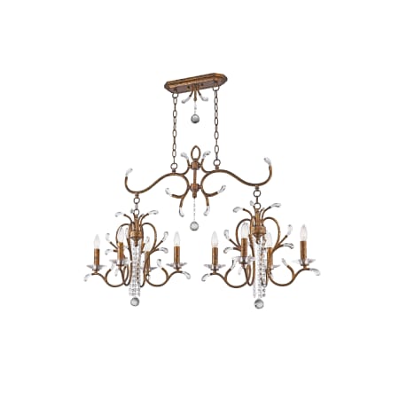 A large image of the Livex Lighting 51007 Hand Applied Venetian Golden Bronze Gallery Image 3