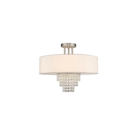 A large image of the Livex Lighting 51028 Brushed Nickel