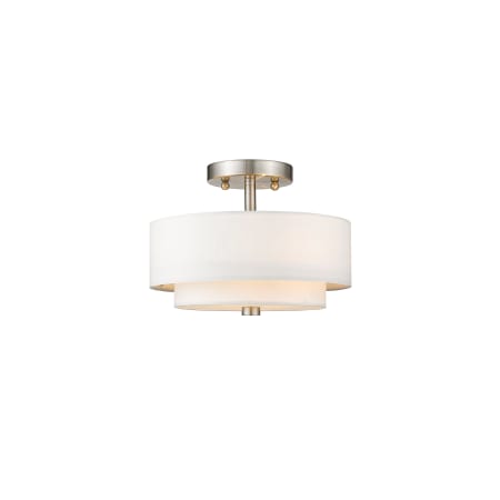 A large image of the Livex Lighting 51042 Brushed Nickel