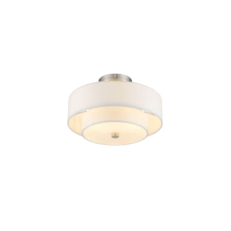 A large image of the Livex Lighting 51043 Brushed Nickel Gallery Image 3