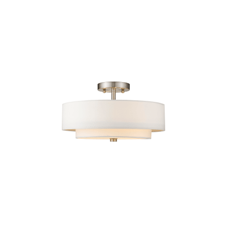 A large image of the Livex Lighting 51044 Brushed Nickel