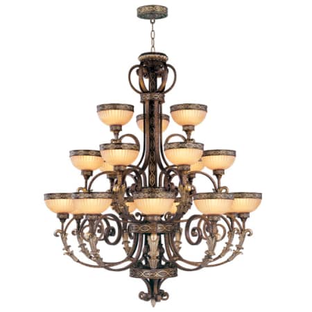 A large image of the Livex Lighting 8539 Palacial Bronze with Gilded Accents