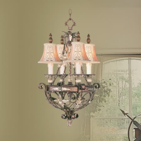 A large image of the Livex Lighting 8844 Palacial Bronze with Gilded Accents