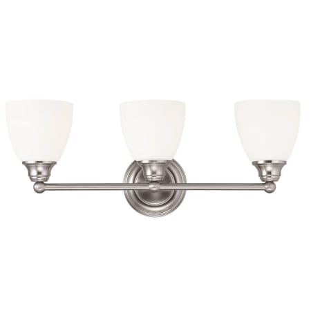 A large image of the Livex Lighting 13663 Brushed Nickel
