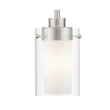 A large image of the Livex Lighting 1540 Brushed Nickel