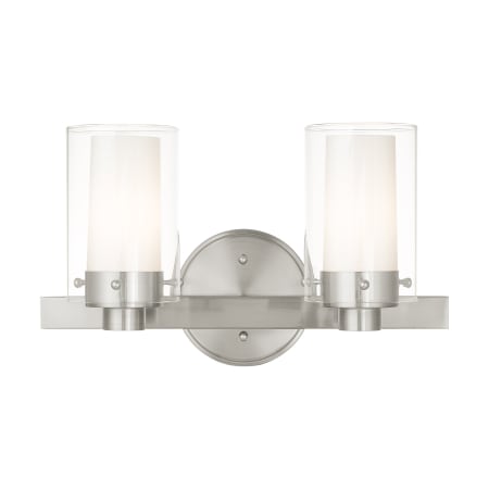 A large image of the Livex Lighting 1542 Brushed Nickel