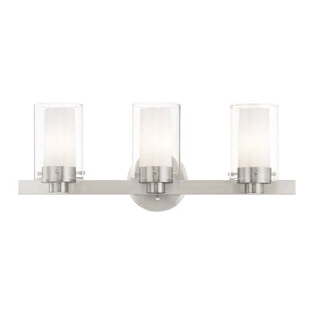 A large image of the Livex Lighting 1543 Brushed Nickel