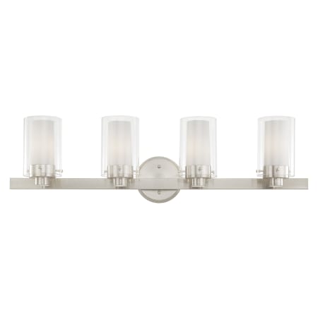 A large image of the Livex Lighting 1544 Brushed Nickel