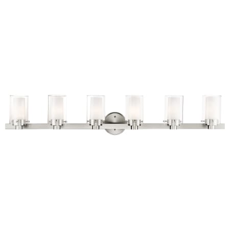 A large image of the Livex Lighting 15456 Brushed Nickel