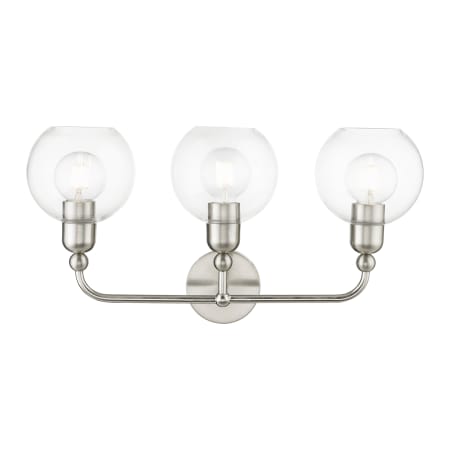 A large image of the Livex Lighting 16973 Brushed Nickel