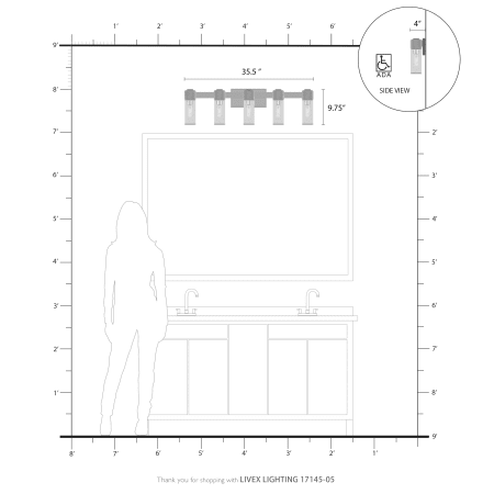 A large image of the Livex Lighting 17145 Alternate Image