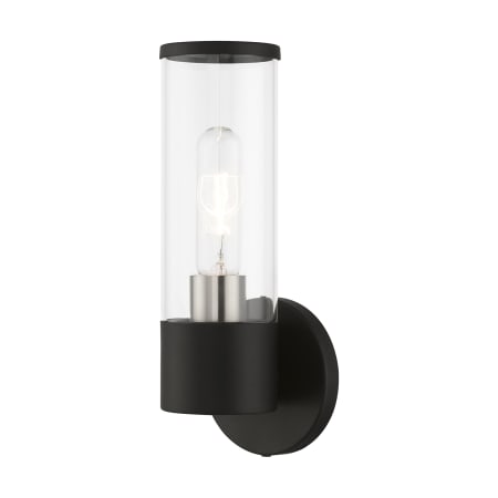A large image of the Livex Lighting 17281 Black / Brushed Nickel Accent