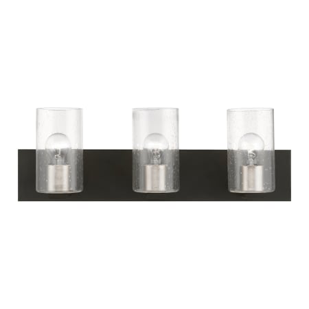 A large image of the Livex Lighting 18473 Black / Brushed Nickel Accents