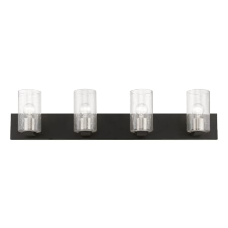 A large image of the Livex Lighting 18474 Black / Brushed Nickel Accents