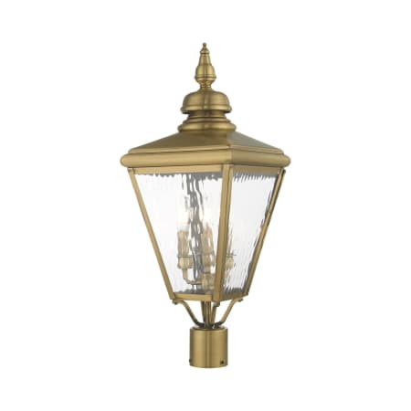 A large image of the Livex Lighting 20433 Antique Brass