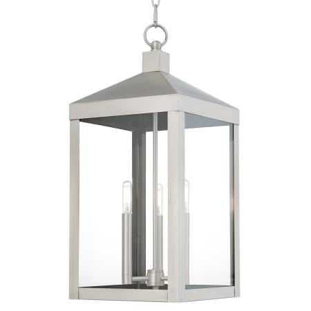 A large image of the Livex Lighting 20587 Brushed Nickel