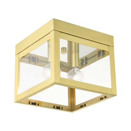 A large image of the Livex Lighting 20588 Satin Brass