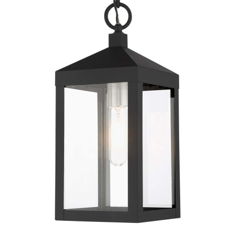 A large image of the Livex Lighting 20591 Black with Brushed Nickel Cluster