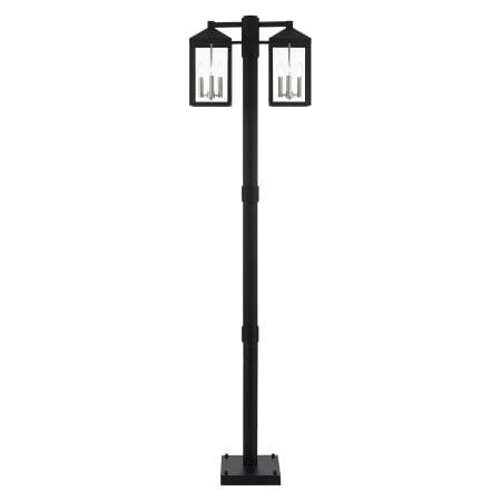 A large image of the Livex Lighting 20599 Black with Brushed Nickel Cluster