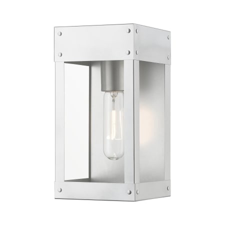 A large image of the Livex Lighting 20871 Painted Satin Nickel / Brushed Nickel Candle