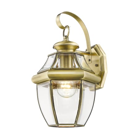 Livex Monterey Outdoor  1 Light Wall Sconce Polished Brass Sale Lighting 2151-02