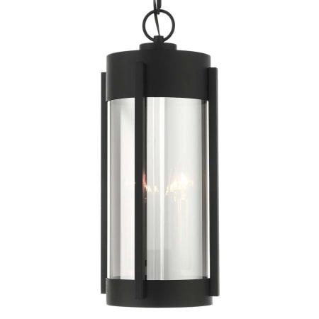A large image of the Livex Lighting 22385 Black with Brushed Nickel Candles