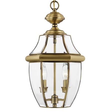 A large image of the Livex Lighting 2255 Antique Brass