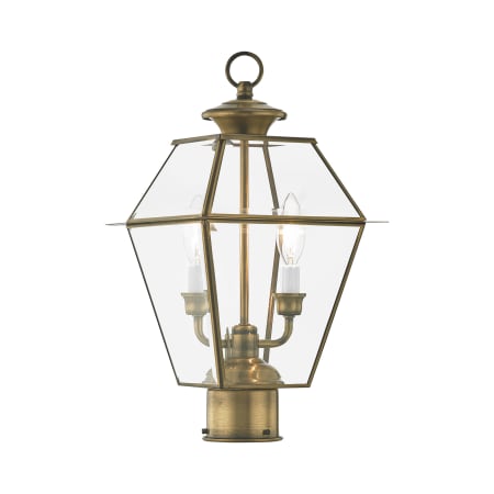 A large image of the Livex Lighting 2284 Antique Brass