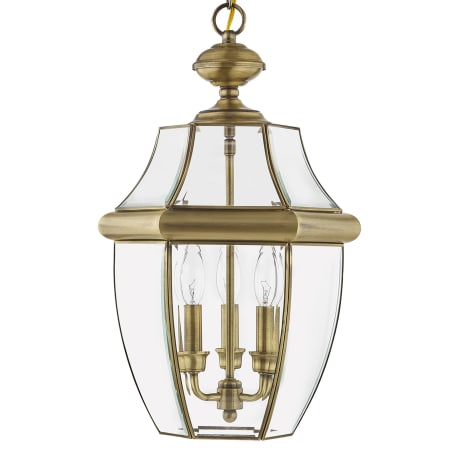 A large image of the Livex Lighting 2355 Antique Brass