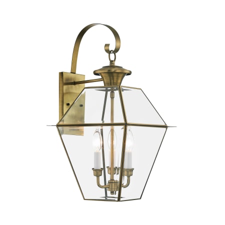 A large image of the Livex Lighting 2381 Antique Brass